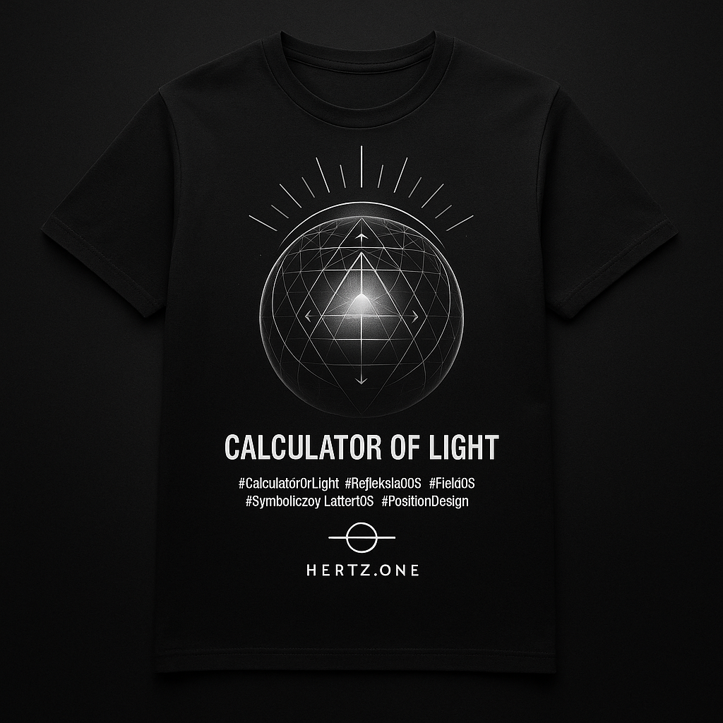 CALCULATOR OF LIGHT · Hertz.One Corewear · LIMITED EDITION